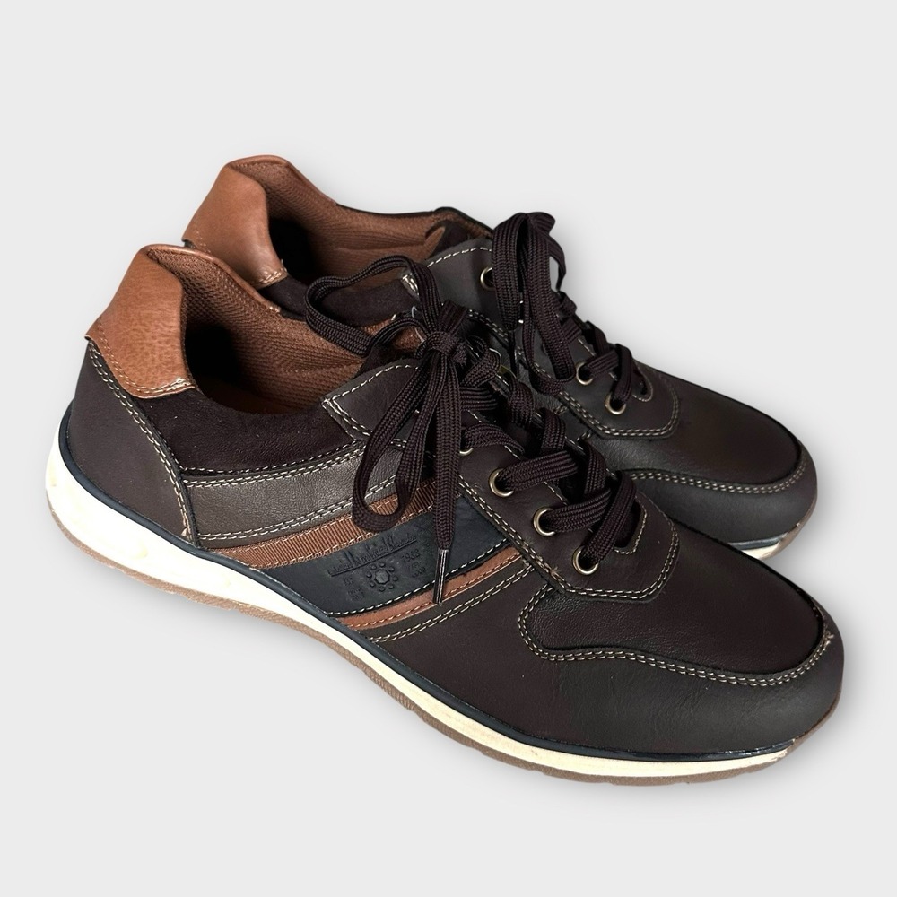 Vincent Shoes Mens 10.5-11 (EU 44) Brown/Tan/Black Spring‎ Step Sporty Comfort